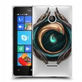 Полупрозрачный дизайнерский пластиковый чехол для Microsoft Lumia 435 League of Legends