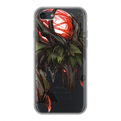 Полупрозрачный дизайнерский силиконовый с усиленными углами чехол для Iphone 7 League of Legends