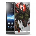 Полупрозрачный дизайнерский пластиковый чехол для Sony Xperia S League of Legends