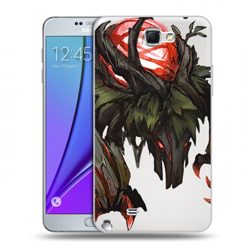 Полупрозрачный дизайнерский пластиковый чехол для Samsung Galaxy Note 2 League of Legends