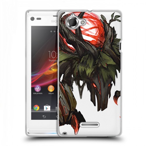 Полупрозрачный дизайнерский пластиковый чехол для Sony Xperia L League of Legends