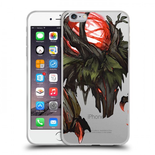 Полупрозрачный дизайнерский силиконовый чехол для Iphone 6 Plus/6s Plus League of Legends