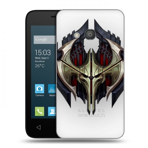 Полупрозрачный дизайнерский силиконовый чехол для Alcatel One Touch Pixi 4 (4) League of Legends