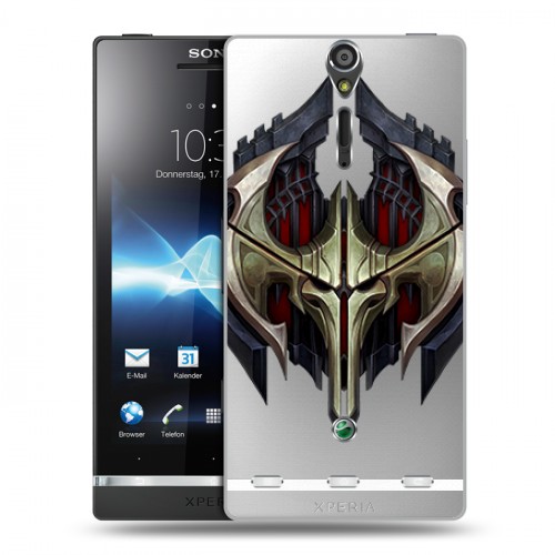 Полупрозрачный дизайнерский пластиковый чехол для Sony Xperia S League of Legends