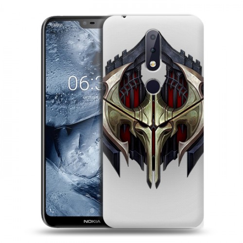 Полупрозрачный дизайнерский пластиковый чехол для Nokia 6.1 Plus League of Legends