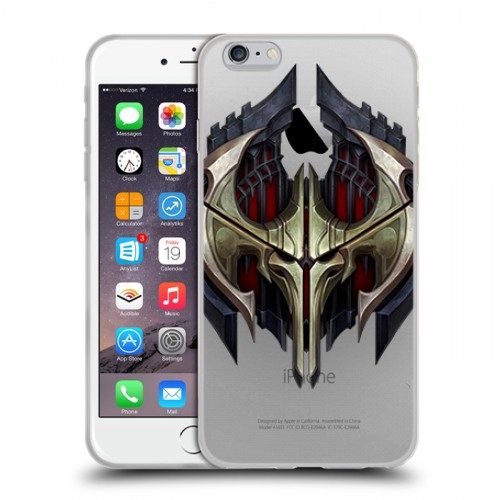 Полупрозрачный дизайнерский силиконовый чехол для Iphone 6 Plus/6s Plus League of Legends