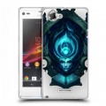 Полупрозрачный дизайнерский пластиковый чехол для Sony Xperia L League of Legends