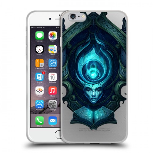 Полупрозрачный дизайнерский силиконовый чехол для Iphone 6 Plus/6s Plus League of Legends