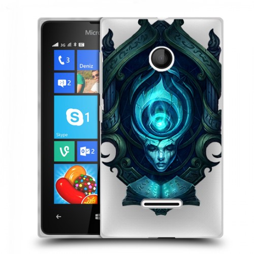 Полупрозрачный дизайнерский пластиковый чехол для Microsoft Lumia 435 League of Legends