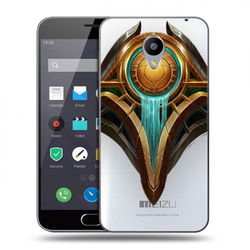 Полупрозрачный дизайнерский пластиковый чехол для Meizu M2 Note League of Legends