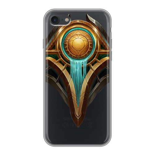 Полупрозрачный дизайнерский силиконовый чехол для Iphone 7 League of Legends