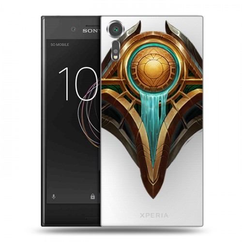 Полупрозрачный дизайнерский пластиковый чехол для Sony Xperia XZs League of Legends