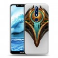 Полупрозрачный дизайнерский пластиковый чехол для Nokia 5.1 Plus League of Legends