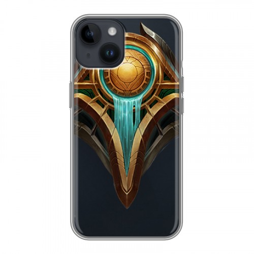 Полупрозрачный дизайнерский пластиковый чехол для Iphone 14 League of Legends