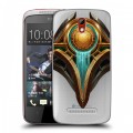 Полупрозрачный дизайнерский пластиковый чехол для HTC Desire 500 League of Legends