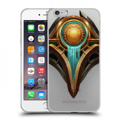 Полупрозрачный дизайнерский силиконовый чехол для Iphone 6 Plus/6s Plus League of Legends