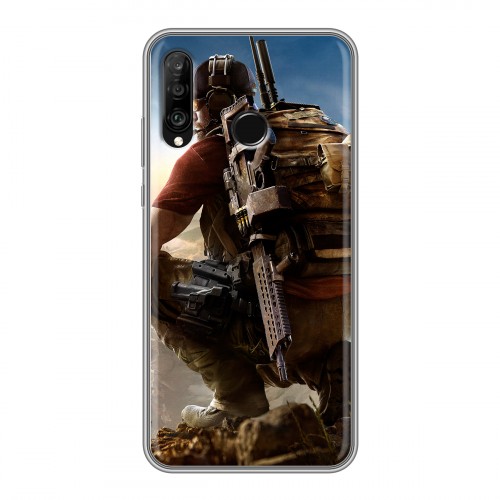 Дизайнерский силиконовый чехол для Huawei P30 Lite Tom Clancy's Ghost Recon Wildlands
