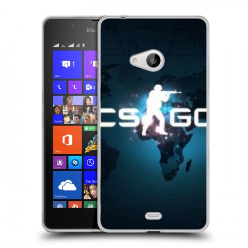 Дизайнерский пластиковый чехол для Microsoft Lumia 540 Counter-Strike