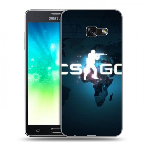 Дизайнерский силиконовый с усиленными углами чехол для Samsung Galaxy A3 (2017) Counter-Strike