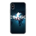 Дизайнерский силиконовый чехол для Iphone x10 Counter-Strike