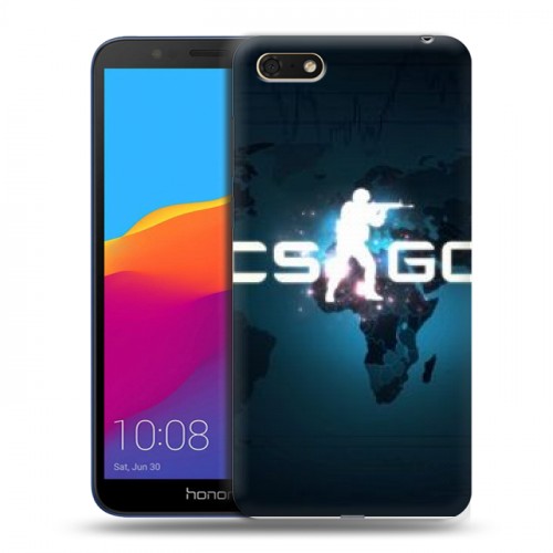 Дизайнерский пластиковый чехол для Huawei Honor 7A Counter-Strike