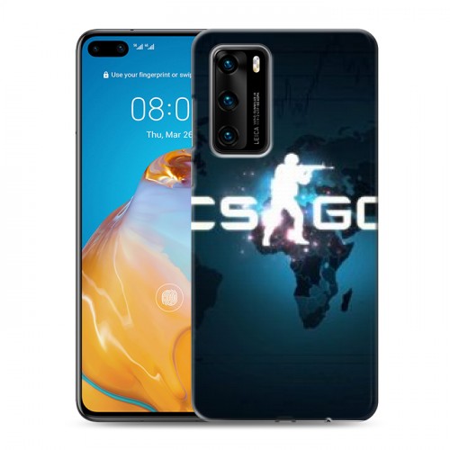 Дизайнерский пластиковый чехол для Huawei P40 Counter-Strike