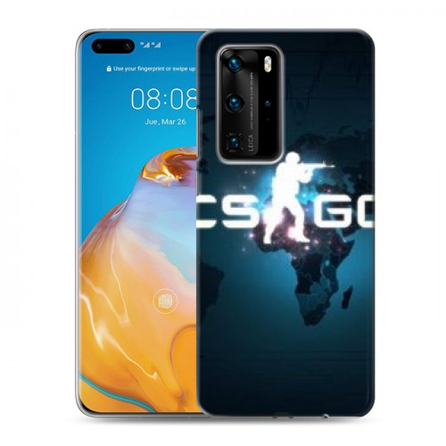 Дизайнерский пластиковый чехол для Huawei P40 Pro Counter-Strike