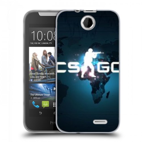 Дизайнерский силиконовый чехол для HTC Desire 310 Counter-Strike