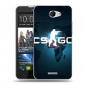 Дизайнерский пластиковый чехол для HTC Desire 516 Counter-Strike