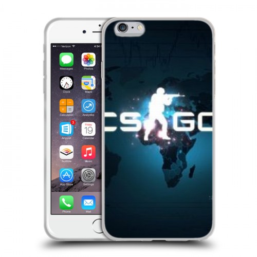 Дизайнерский силиконовый чехол для Iphone 6 Plus/6s Plus Counter-Strike