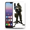 Дизайнерский силиконовый с усиленными углами чехол для Huawei P20 Pro Rainbow Six Siege