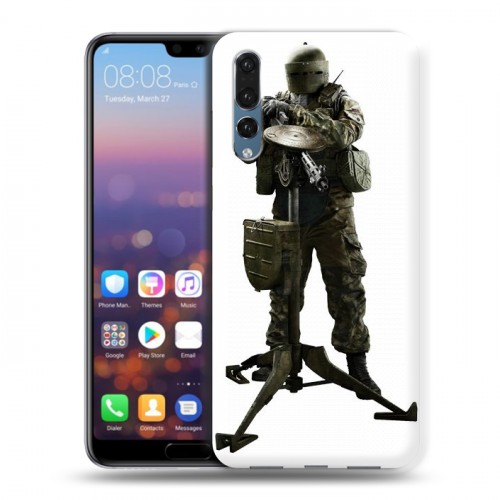 Дизайнерский силиконовый с усиленными углами чехол для Huawei P20 Pro Rainbow Six Siege