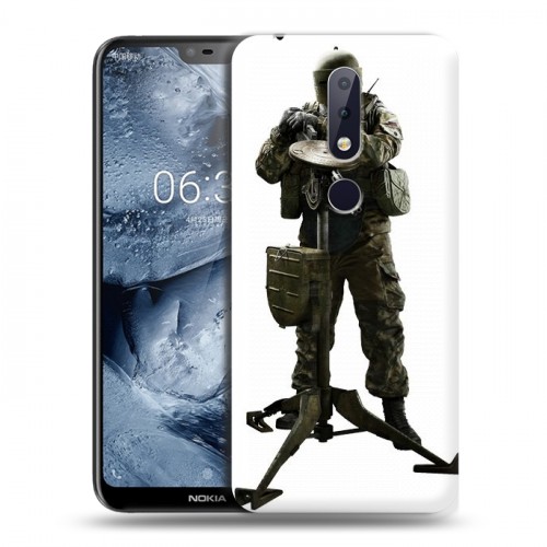 Дизайнерский пластиковый чехол для Nokia 6.1 Plus Rainbow Six Siege