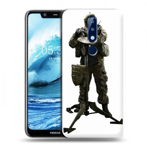 Дизайнерский силиконовый чехол для Nokia 5.1 Plus Rainbow Six Siege