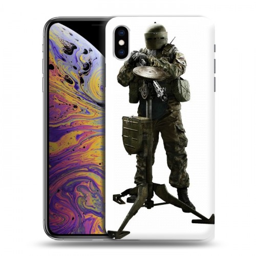 Дизайнерский силиконовый чехол для Iphone Xs Max Rainbow Six Siege