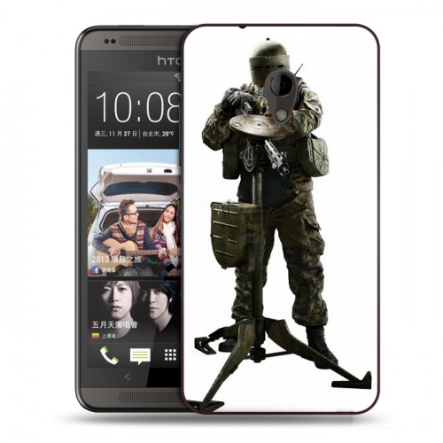 Дизайнерский пластиковый чехол для HTC Desire 700 Rainbow Six Siege