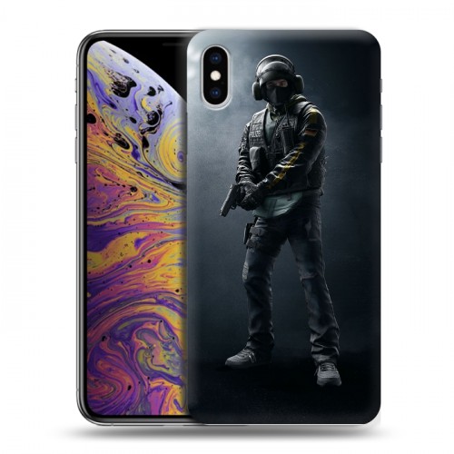 Дизайнерский силиконовый чехол для Iphone Xs Max Rainbow Six Siege