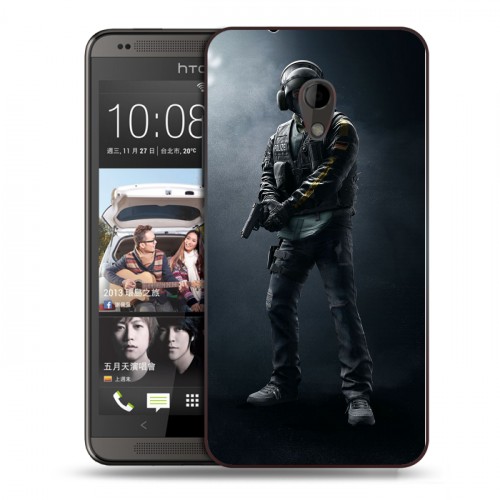 Дизайнерский пластиковый чехол для HTC Desire 700 Rainbow Six Siege