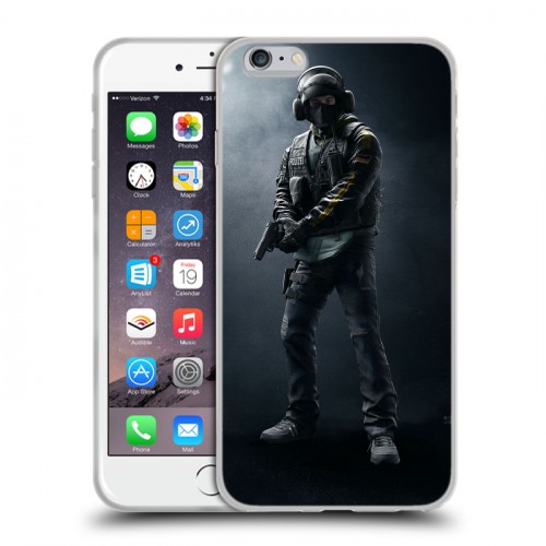 Дизайнерский силиконовый чехол для Iphone 6 Plus/6s Plus Rainbow Six Siege