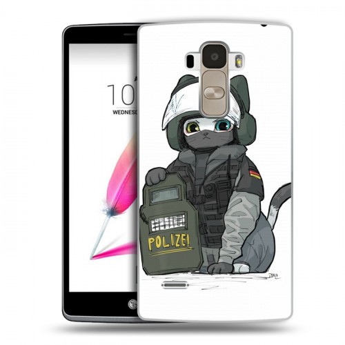 Дизайнерский силиконовый чехол для LG G4 Stylus Rainbow Six Siege