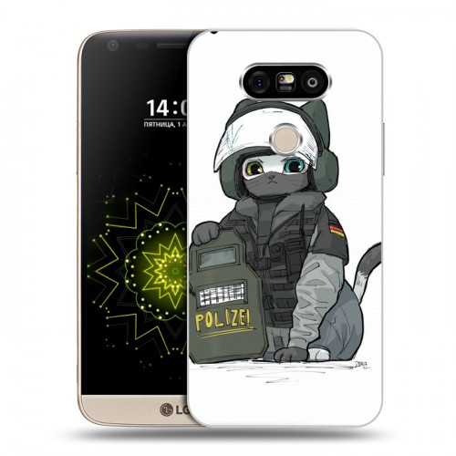 Дизайнерский пластиковый чехол для LG G5 Rainbow Six Siege