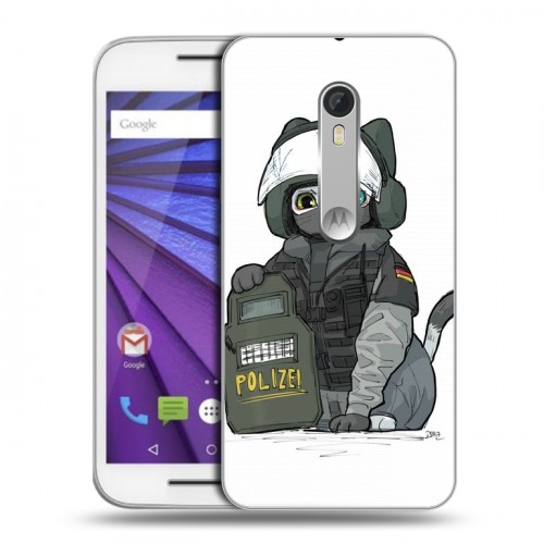 Дизайнерский пластиковый чехол для Lenovo Moto G Rainbow Six Siege