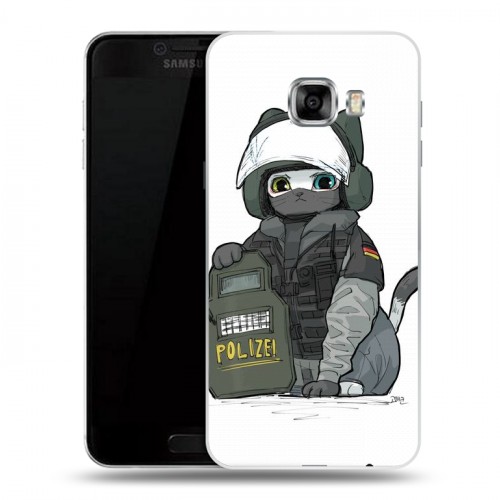 Дизайнерский пластиковый чехол для Samsung Galaxy C5 Rainbow Six Siege