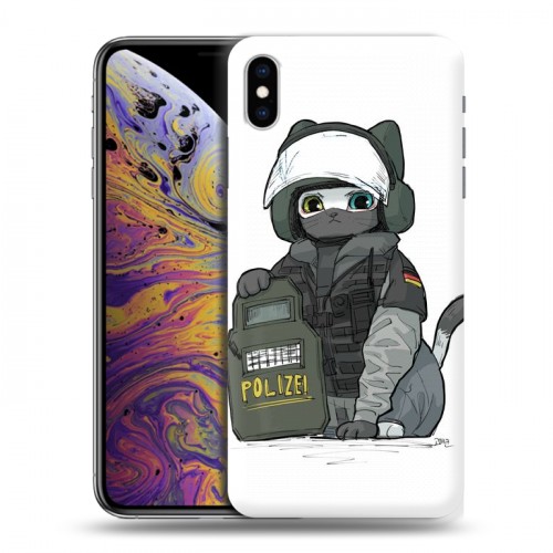 Дизайнерский силиконовый чехол для Iphone Xs Max Rainbow Six Siege