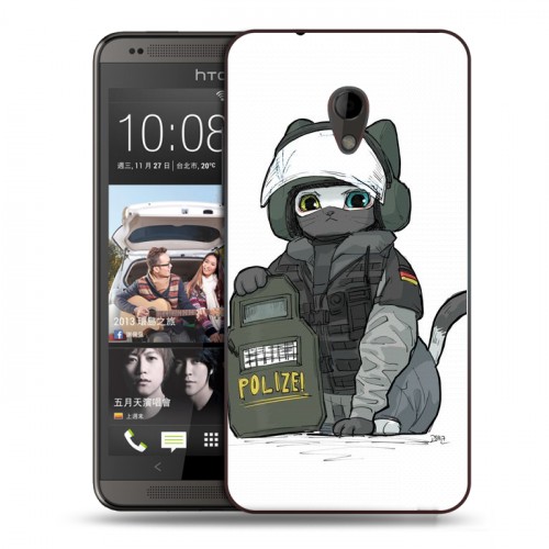 Дизайнерский пластиковый чехол для HTC Desire 700 Rainbow Six Siege