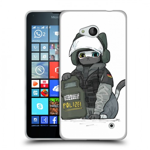 Дизайнерский пластиковый чехол для Microsoft Lumia 640 Rainbow Six Siege