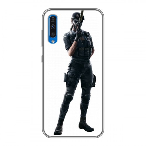 Дизайнерский силиконовый чехол для Samsung Galaxy A50 Rainbow Six Siege