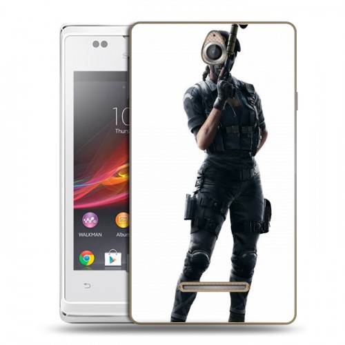 Дизайнерский пластиковый чехол для Sony Xperia E Rainbow Six Siege