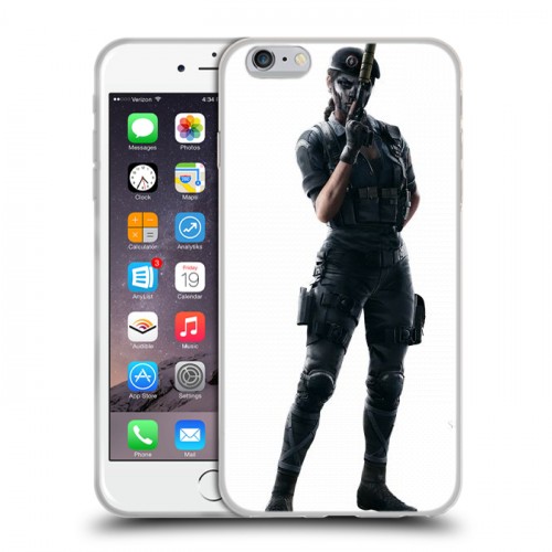 Дизайнерский силиконовый чехол для Iphone 6 Plus/6s Plus Rainbow Six Siege