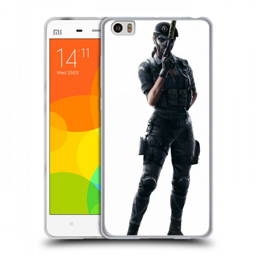 Дизайнерский силиконовый чехол для Xiaomi Mi Note Rainbow Six Siege